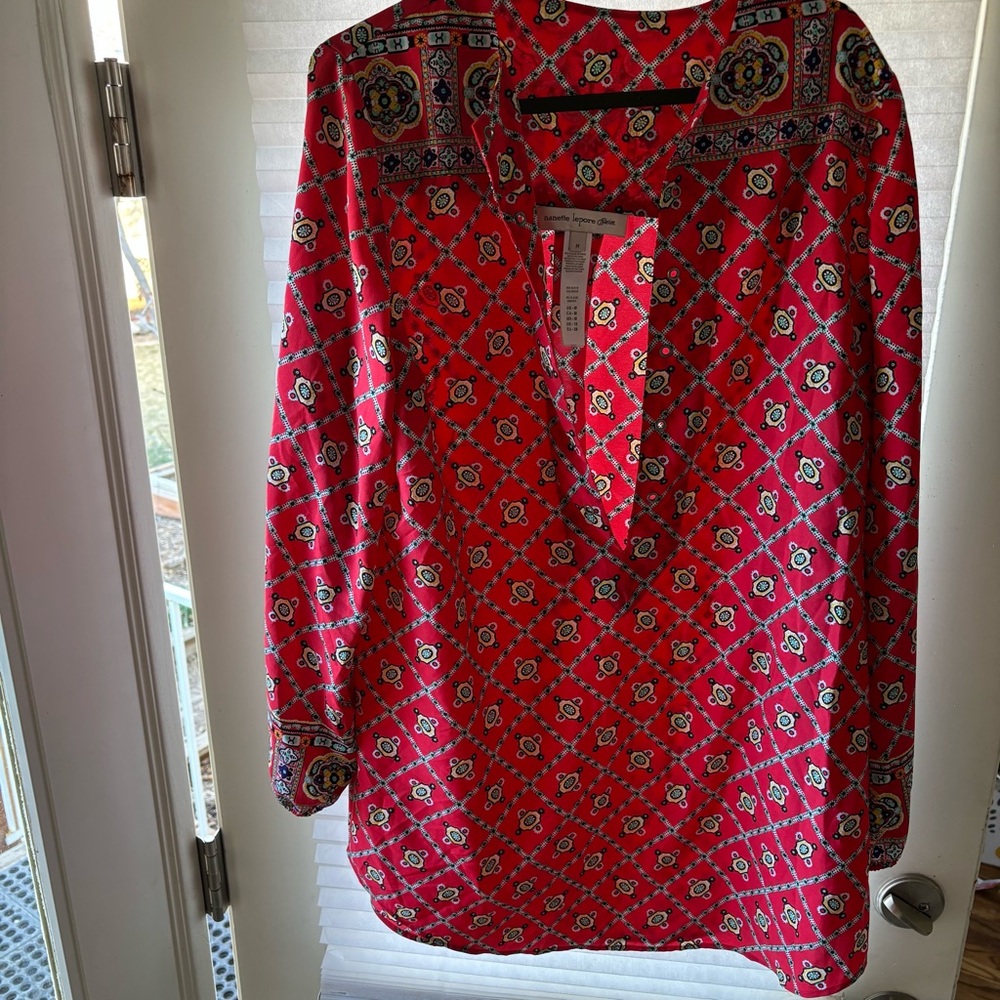 Nanette Lepore Red Geometric Swim cover